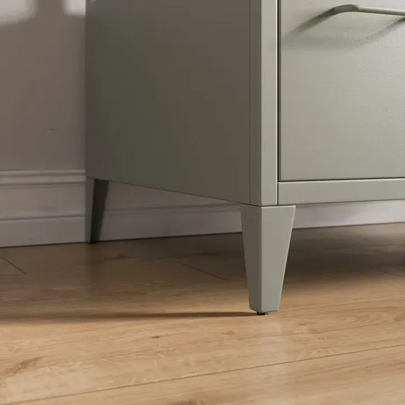 Open Wardrobe with Adjustable Legs - Sage, Metal