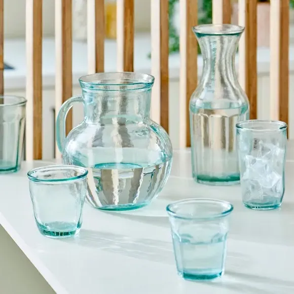 Organic Shape Highball Glass - Clear, Recycled