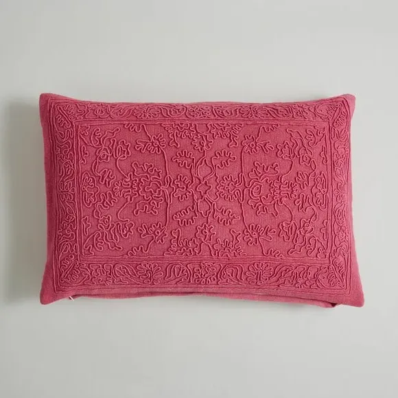 Oriental Cushion Stone Washed - Fuchsia, Cotton image