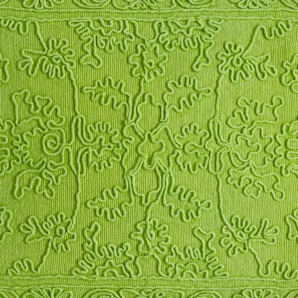 Oriental Cushion Stone Washed - Lime, Cotton