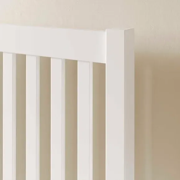 Ottoman Bed Frame with Storage - White, Wood
