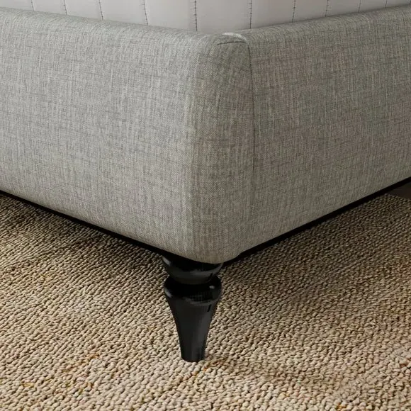 Ottoman Bed with Storage - Grey, Chenille