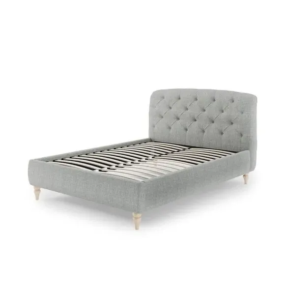 Ottoman Bed with Storage - Grey, Chenille