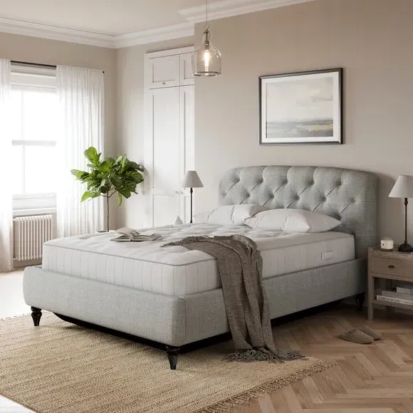 Ottoman Bed with Storage - Grey, Chenille image