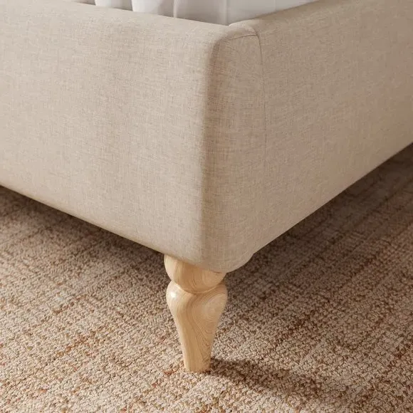 Ottoman Bed with Storage - Natural, Fabric