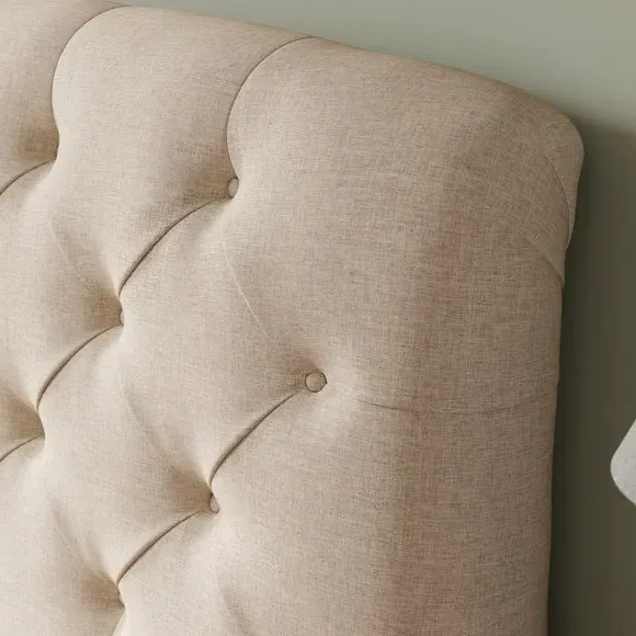 Ottoman Bed with Storage - Natural, Fabric