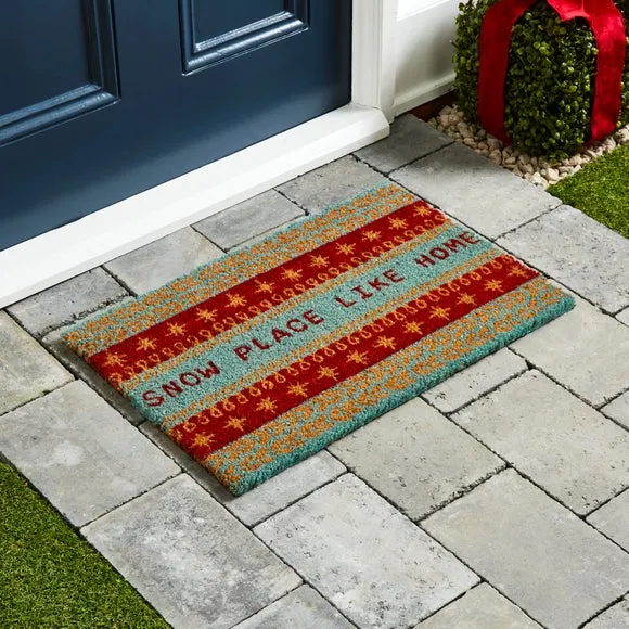 Outdoor Doormat with Text - Multicolor, Coir image
