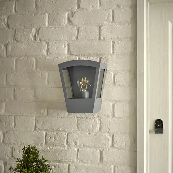 Outdoor Wall Light - Grey, Stainless Steel