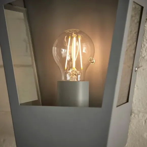 Outdoor Wall Light - Grey, Stainless Steel