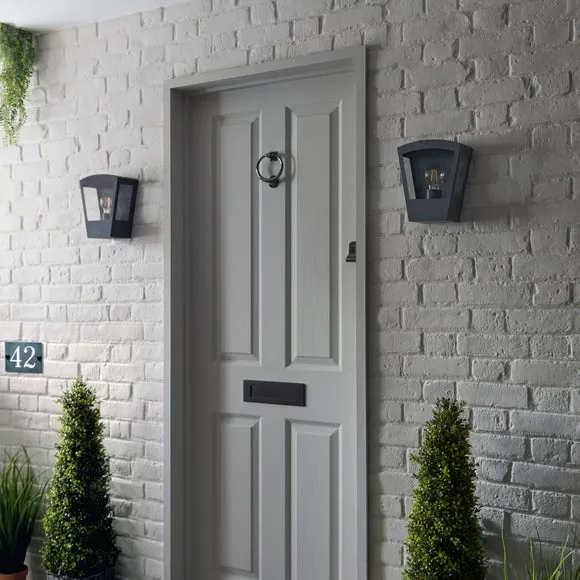 Outdoor Wall Light - Grey, Stainless Steel