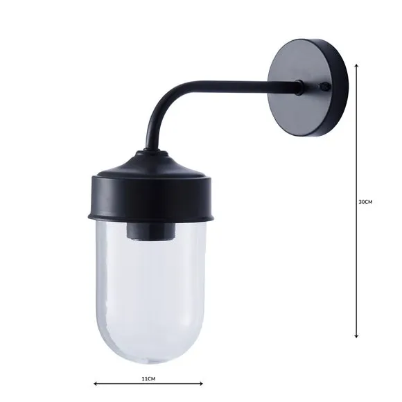 Outdoor Wall Light with Dimmer - Coffee, Steel