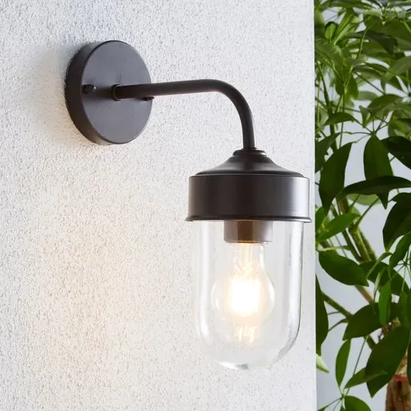 Outdoor Wall Light with Dimmer - Coffee, Steel image