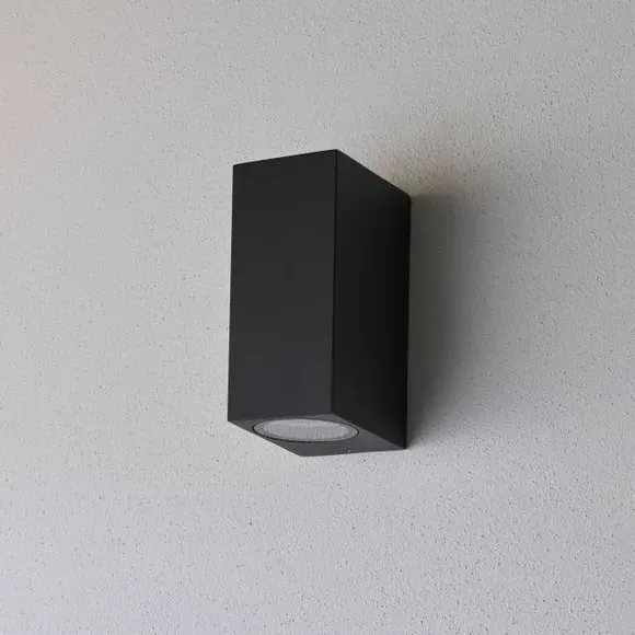 Outdoor Wall Light with IP44 Rating - Black