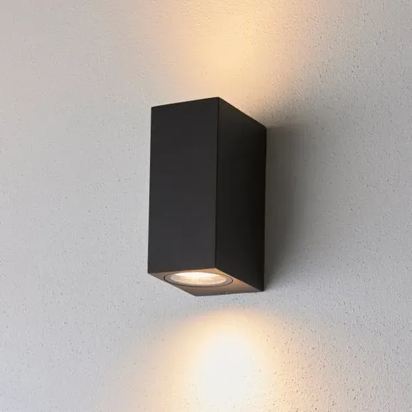 Outdoor Wall Light with IP44 Rating - Black image