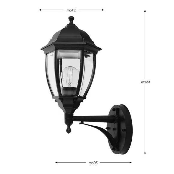 Outdoor Wall Light with IP44 Rating - Metal