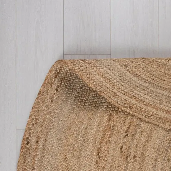 Oval Braided Rug - Natural, Jute