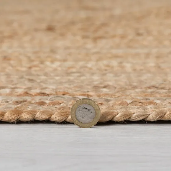 Oval Braided Rug - Natural, Jute