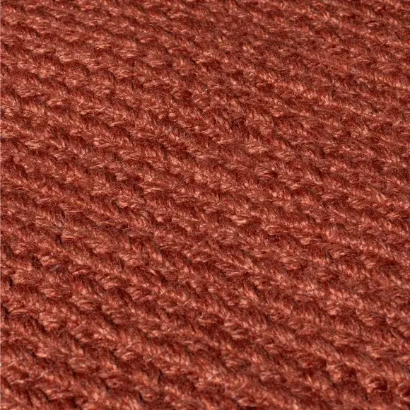 Oval Indoor Outdoor Rug - Terracotta, Polyester