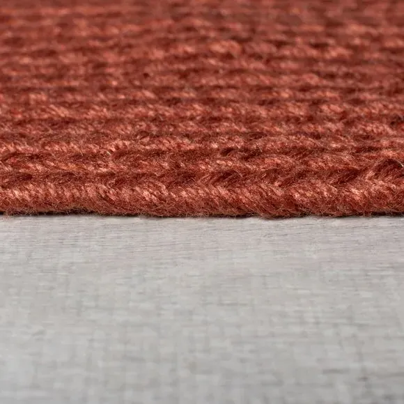 Oval Indoor Outdoor Rug - Terracotta, Polyester