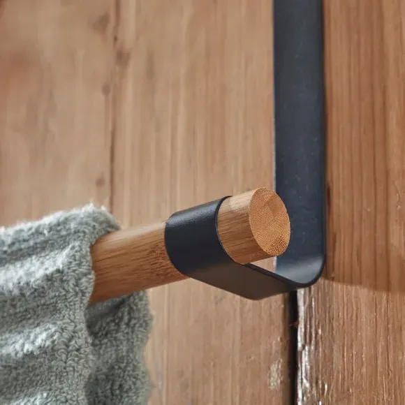 Over Door Towel Rail - Natural, Bamboo