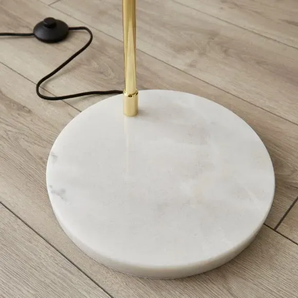 Overreach Floor Lamp - Peacock, Marble