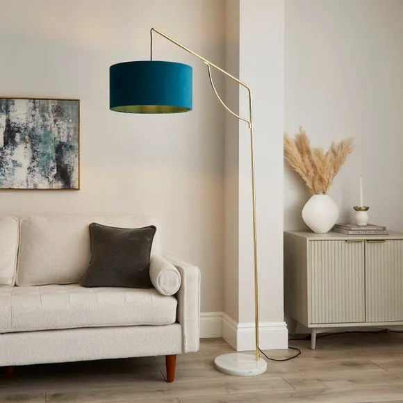 Overreach Floor Lamp - Peacock, Marble image