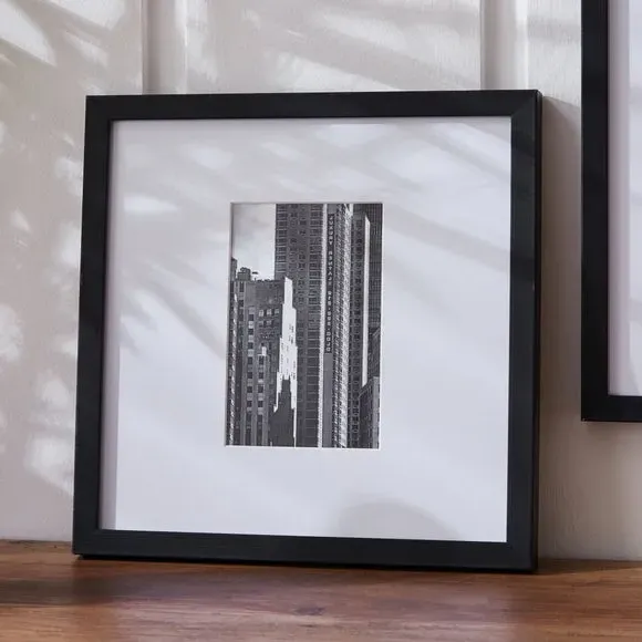 Oversized Square Photo Frame - Black, Wood image