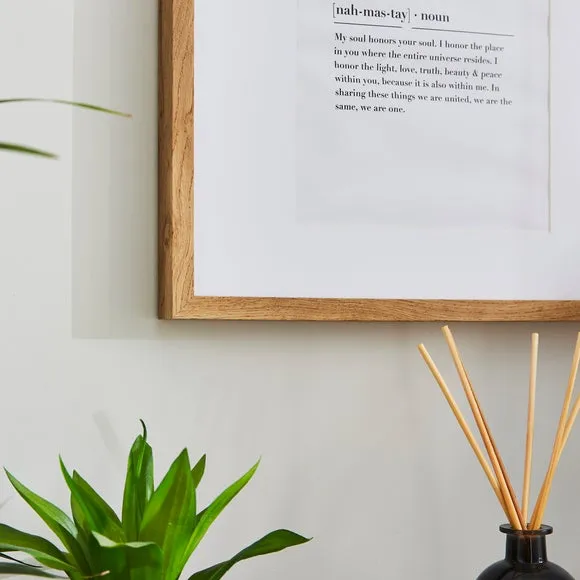 Oversized Square Photo Frame - Light Wood
