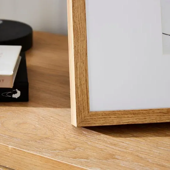 Oversized Square Photo Frame - Light Wood