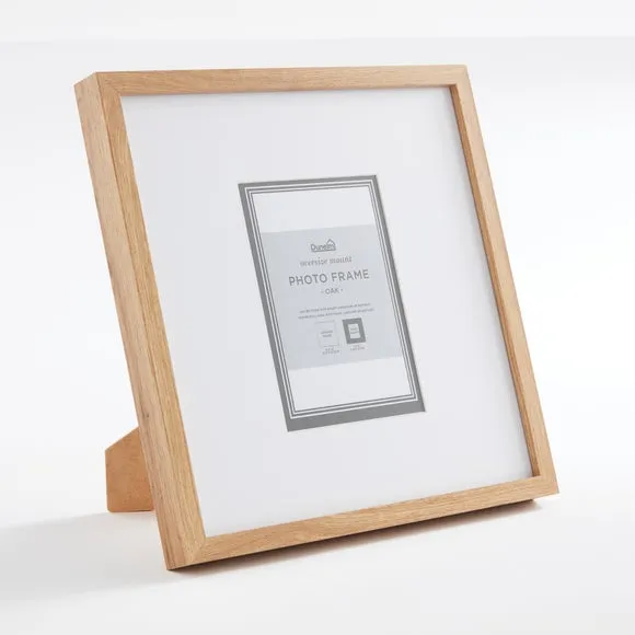 Oversized Square Photo Frame - Light Wood