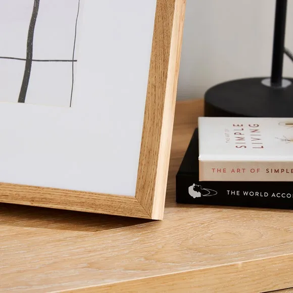 Oversized Square Photo Frame - Light Wood, Wood