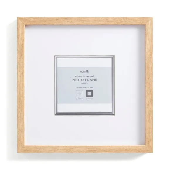 Oversized Square Photo Frame - Light Wood, Wood