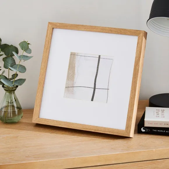 Oversized Square Photo Frame - Light Wood, Wood
