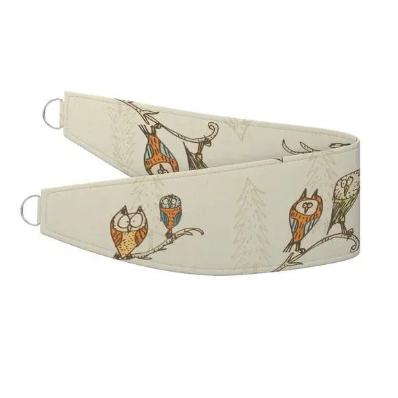Owl Design Curtain Tieback - Natural