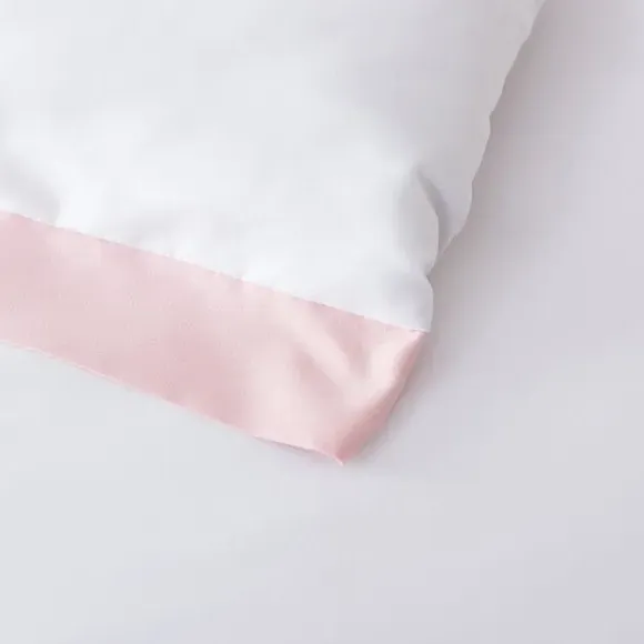 Oxford Edge Duvet Cover Set - White, Microfibre