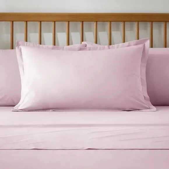 Oxford Pillowcase - Baby Pink, Cotton image