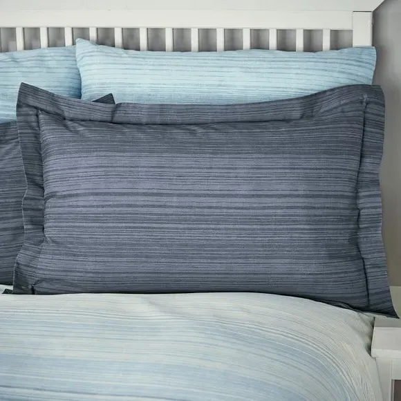 Oxford Pillowcase - Blue, Cotton image