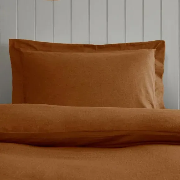 Oxford Pillowcase - Butterscotch, Brushed Cotton