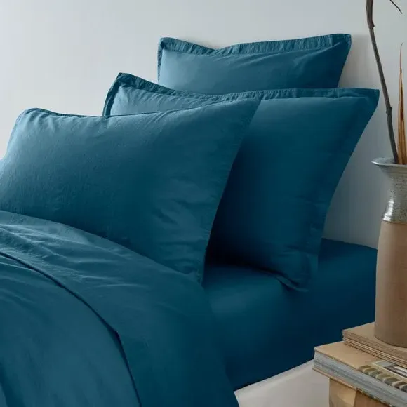 Oxford Pillowcase - Charm Blue, Recycled Cotton image