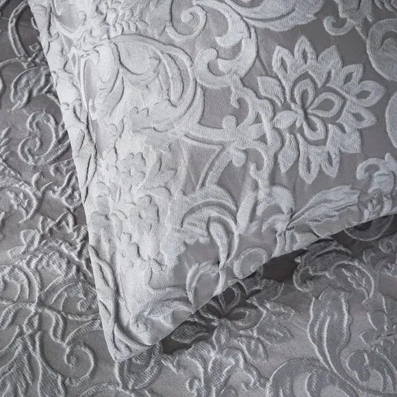 Oxford Pillowcase Damask Jacquard - Grey