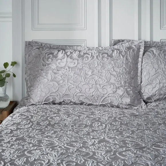 Oxford Pillowcase Damask Jacquard - Grey image