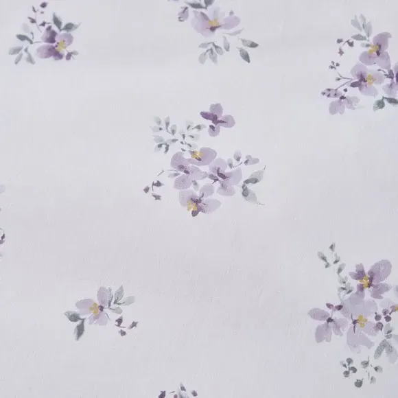Oxford Pillowcase Ditsy Print - Mauve, Cotton