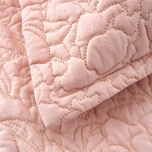 Oxford Pillowcase Floral Design - Pink, Microfibre