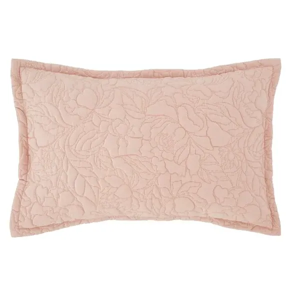 Oxford Pillowcase Floral Design - Pink, Microfibre