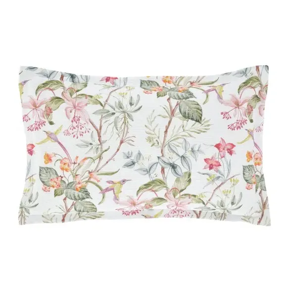 Oxford Pillowcase Floral Print - Blush, Polyester
