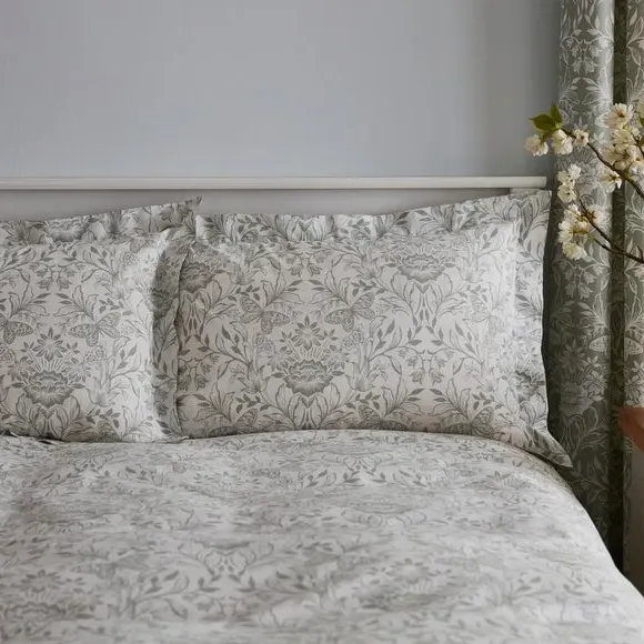 Oxford Pillowcase - Green, Cotton