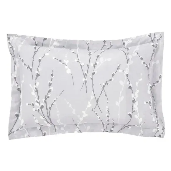 Oxford Pillowcase - Grey, Polycotton