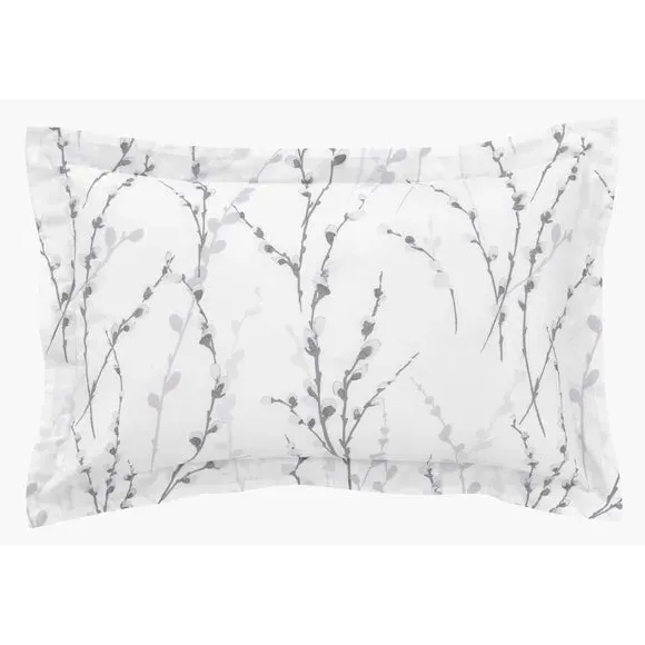 Oxford Pillowcase - Grey, Polycotton