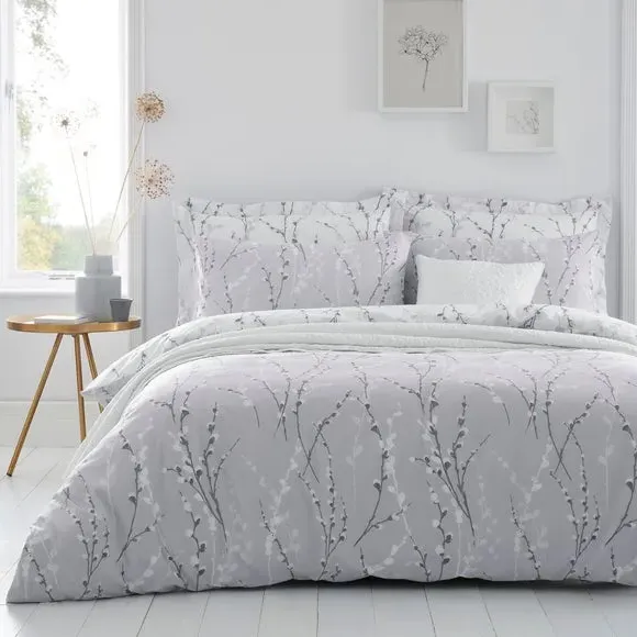 Oxford Pillowcase - Grey, Polycotton