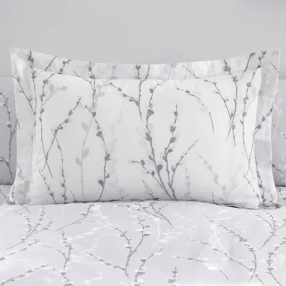 Oxford Pillowcase - Grey, Polycotton image